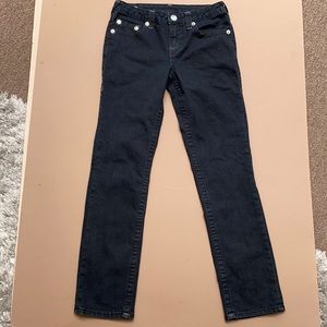 True Religion Black Geno Relaxed Slim Jeans